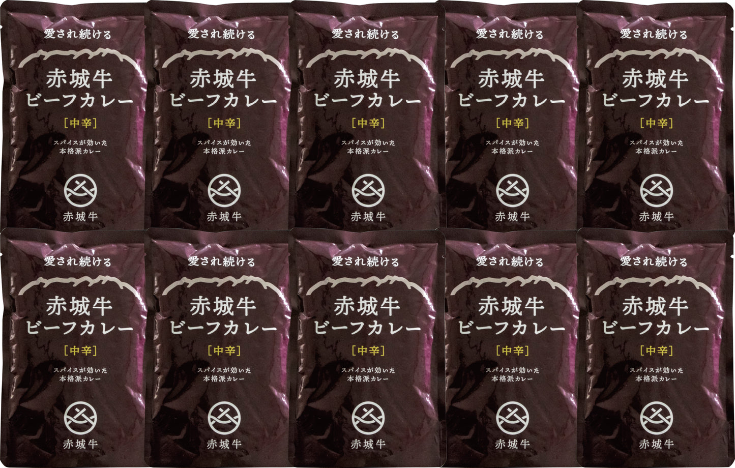 赤城牛ビーフカレーセット(10袋ギフト)中辛