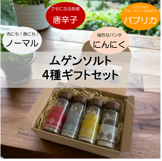 ムゲンソルト４種ギフトセット